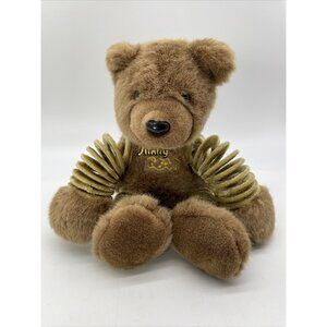 SLINKY BEAR Titan Toys Vtg 2000 Brown Plush Teddy  Stuffed Animal Europe HTF